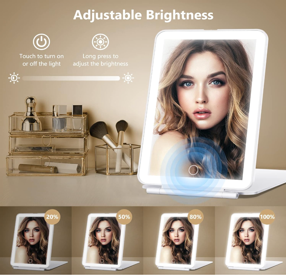 Rechargeable Travel Vanity Mirror